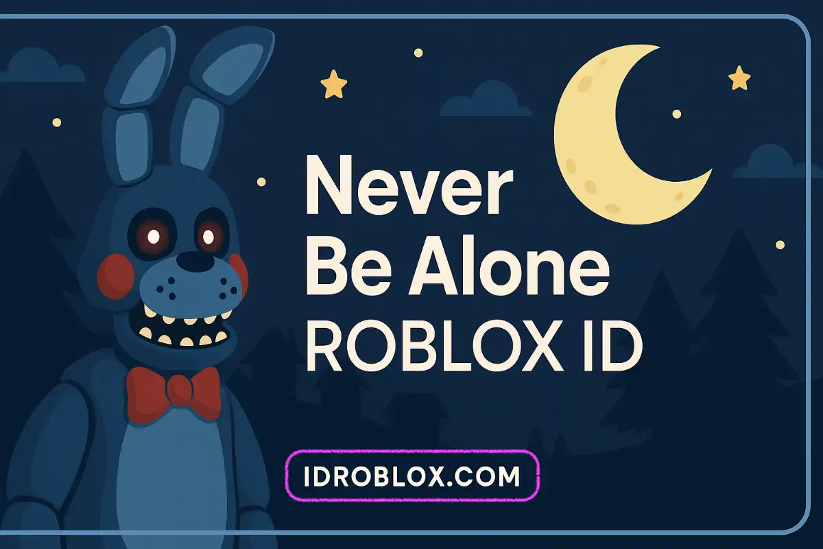 Never Be Alone Roblox ID